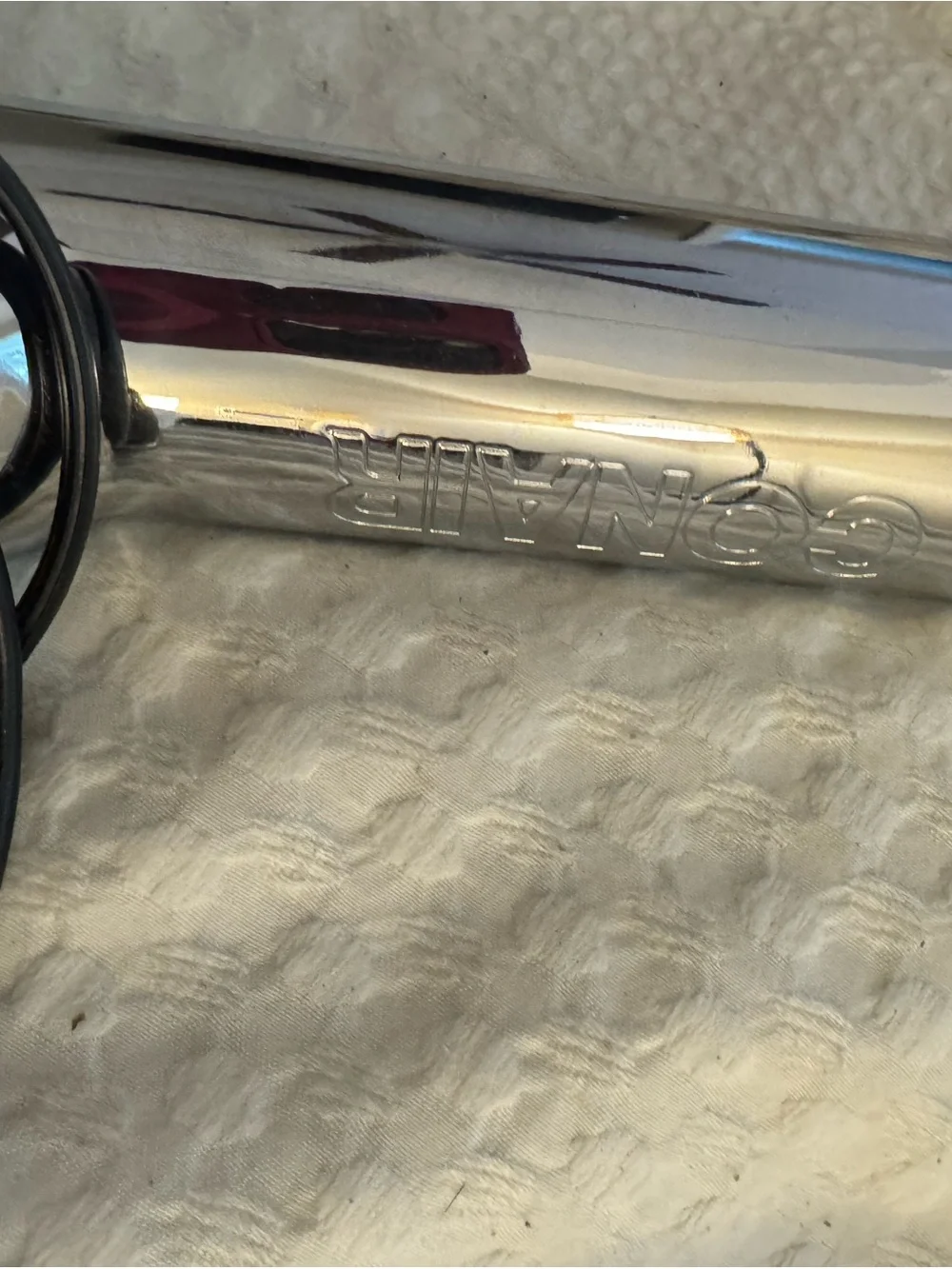 Conair Chrome Curling Iron - Black and Silver